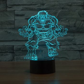 Green-Hulk-3D-Lamp