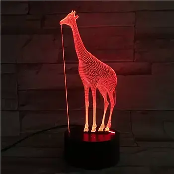LED Lamp | 3D Custom Illusion | 3D Buy Illusion Photo Online Giraffe Lamp
